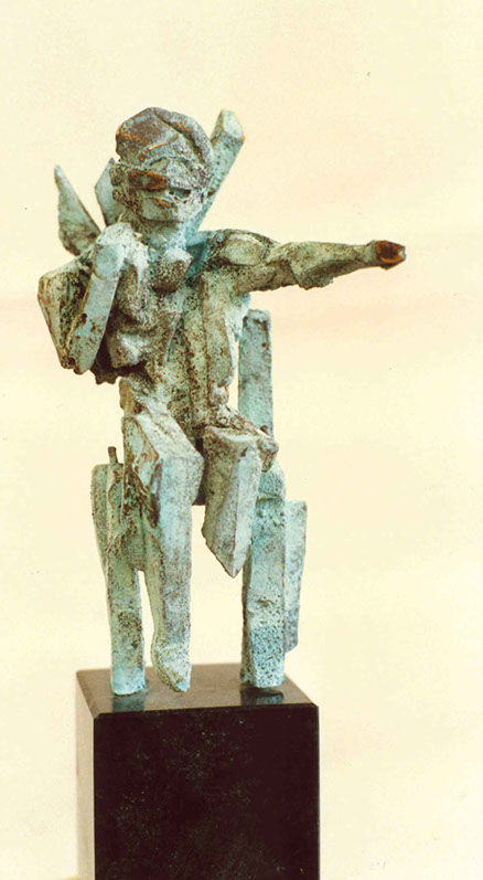 Image of a bronze sculpture, title:&nbsp; Fossils king