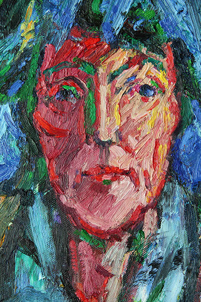 Portrait in oil on canvas, title Martha