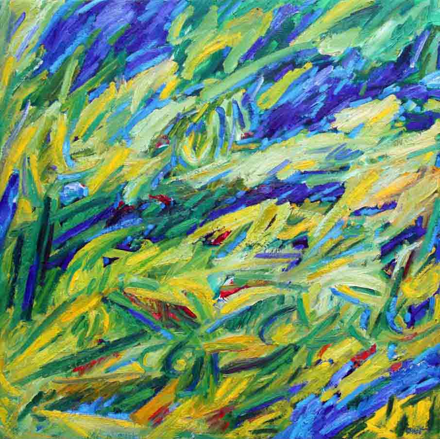 image of oil painting on canvas, theme: Structures of Chaos, title Structures of Chaos no. 6