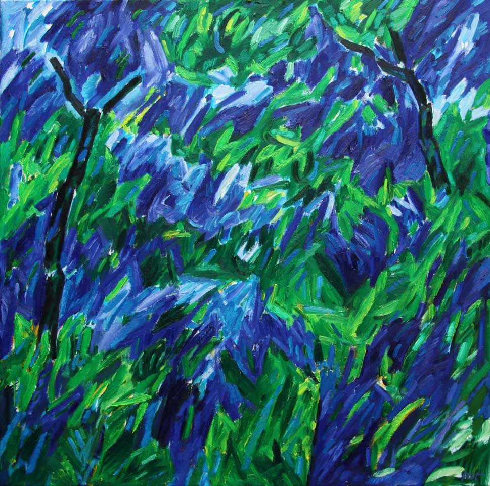 image of oil painting on canvas, theme: Structures of Chaos, title Structures of Chaos.