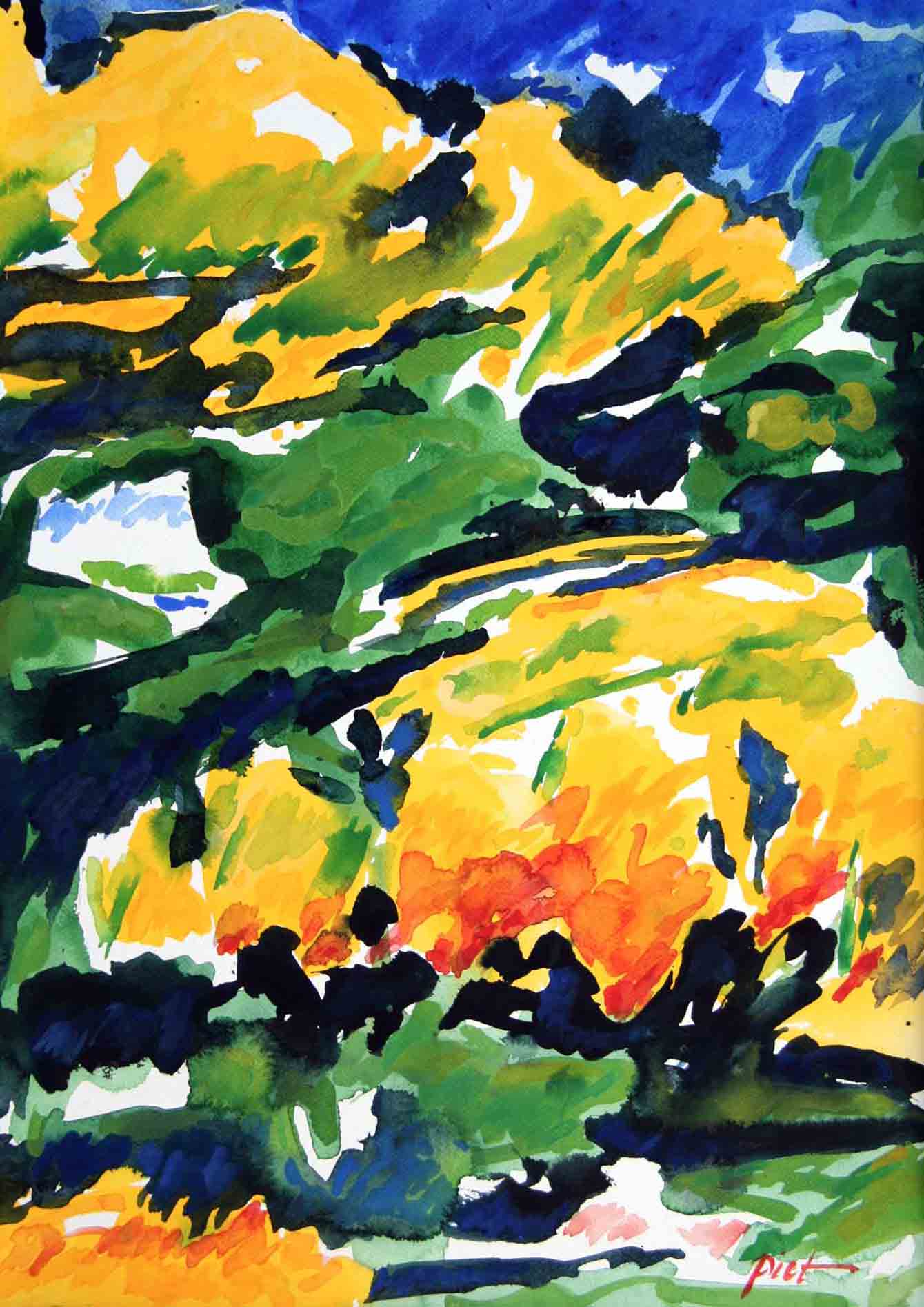 représentation d'une aquarelle, titre Été 2012 no. 7