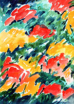 Bouton d'option vers les aquarelles. Miniature d'une aquarelle.