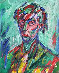 Portret in olieverf, Martha, 2016