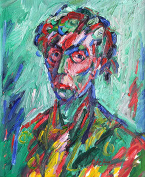 Portret in olieverf, Martha, 2016