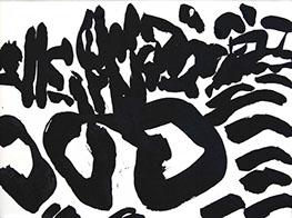 Afbeelding van een landschap met Chinese inkt getekend, Landschap - 7