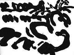 Afbeelding van een landschap met Chinese inkt getekend, Landschap - 8