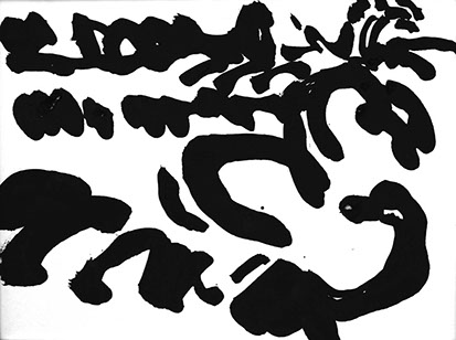 Afbeelding van een landschap met Chinese inkt getekend, Landschap - 8