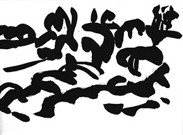 Afbeelding van een landschap met Chinese inkt getekend, Landschap - 13