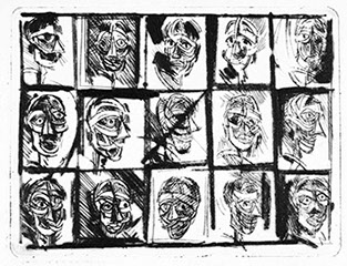 bewerkte ets, Koppen