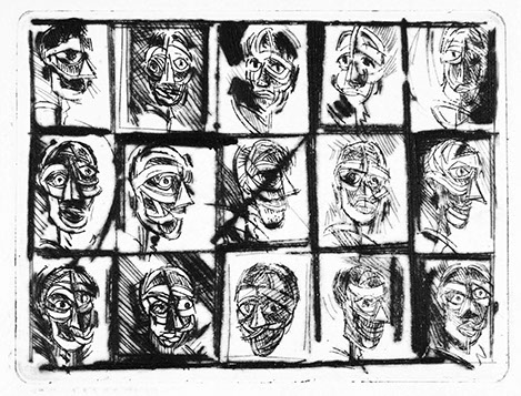 bewerkte ets, Koppen