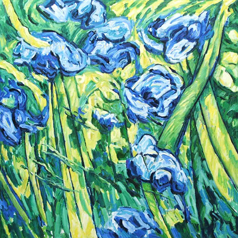 Afbeelding van een schilderij, thema: levensdrift, titel April