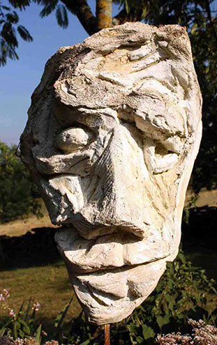 Afbeelding van gipsen beeld, model voor bronzen beeld, De blinde filosoof