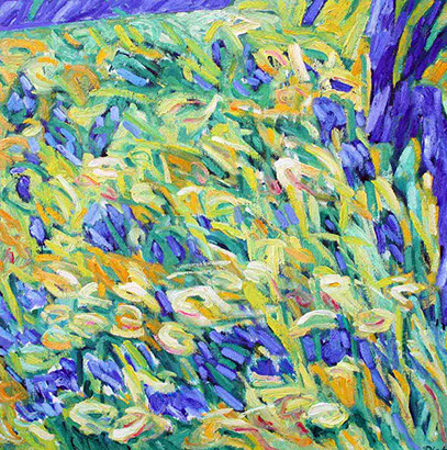 afbeelding van olieverf op linnen, April