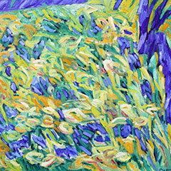 afbeelding van olieverf op linnen, April