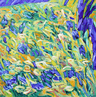 afbeelding van olieverf op linnen, April