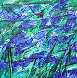 Afbeelding van een schilderij, thema: levensdrift, titel De salie 3