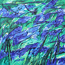 Afbeelding van een schilderij, thema: levensdrift, titel De salie 3