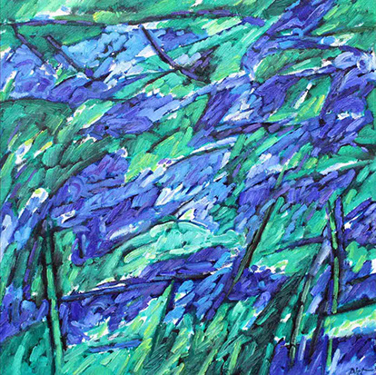 Afbeelding van een schilderij, thema: levensdrift, titel De salie 3