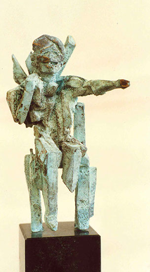 Afbeelding van bronzen beeld&nbsp; Fossielenkoning