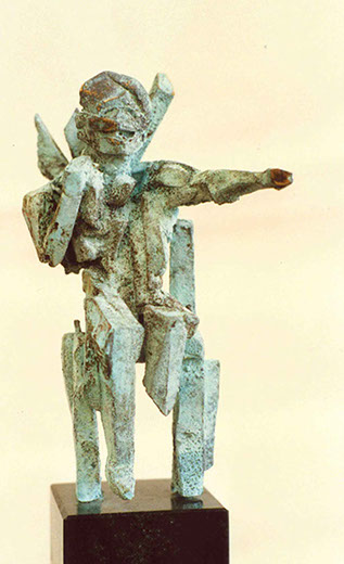 Afbeelding van bronzen beeld&nbsp; Fossielenkoning