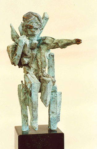 Afbeelding van bronzen beeld&nbsp; Fossielenkoning