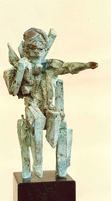 Afbeelding van bronzen beeld&nbsp; Fossielenkoning