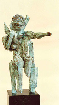 Afbeelding van bronzen beeld&nbsp; Fossielenkoning