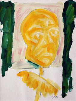 Olieverf op papier, Kop