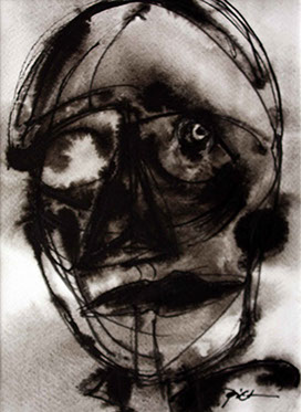 Chinese inkttekening, Masker