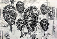 potloodtekening, Koppen