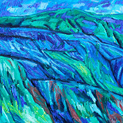 afbeelding van olieverf op linnen, Landschap