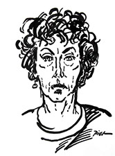 Portret in Chinese inkt op papier, Martha: geschreven portret