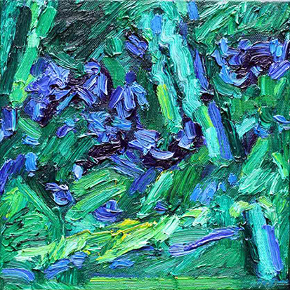 afbeelding van: Piet Snoeren, Chaotische tuin, olieverf