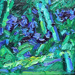 afbeelding van: Piet Snoeren, Chaotische tuin, olieverf