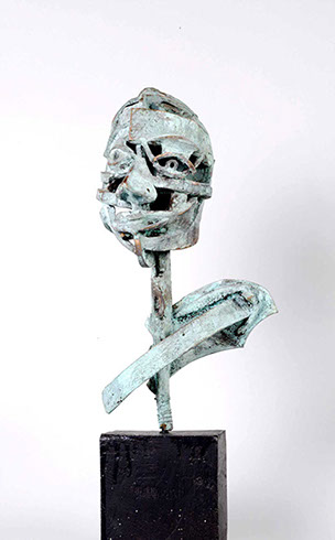 Afbeelding van bronzen beeld, Kop