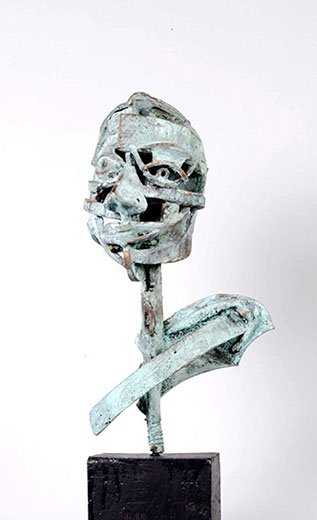 Afbeelding van bronzen beeld, Kop