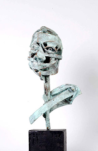 Afbeelding van bronzen beeld, Kop