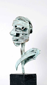 Afbeelding van bronzen beeld, Kop