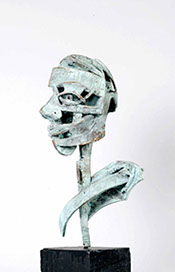 Afbeelding van bronzen beeld, Kop