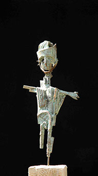 Afbeelding van bronzen beeld, Vogelverschrikker 1