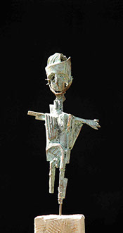 Afbeelding van bronzen beeld, Vogelverschrikker 1