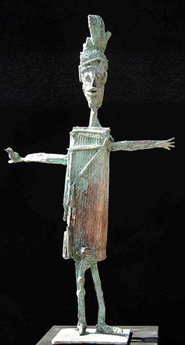 Afbeelding van bronzen beeld, Vogelverschrikker 2