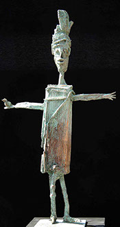 Afbeelding van bronzen beeld, Vogelverschrikker 2