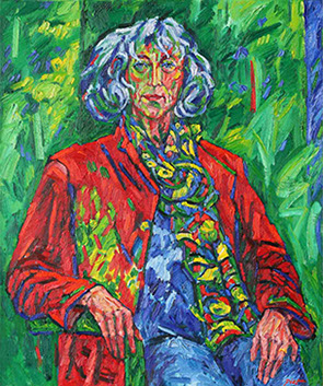 Portret in olieverf, La Muse, 2017