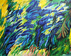 Afbeelding van een schilderij, thema: levensdrift, titel Salie