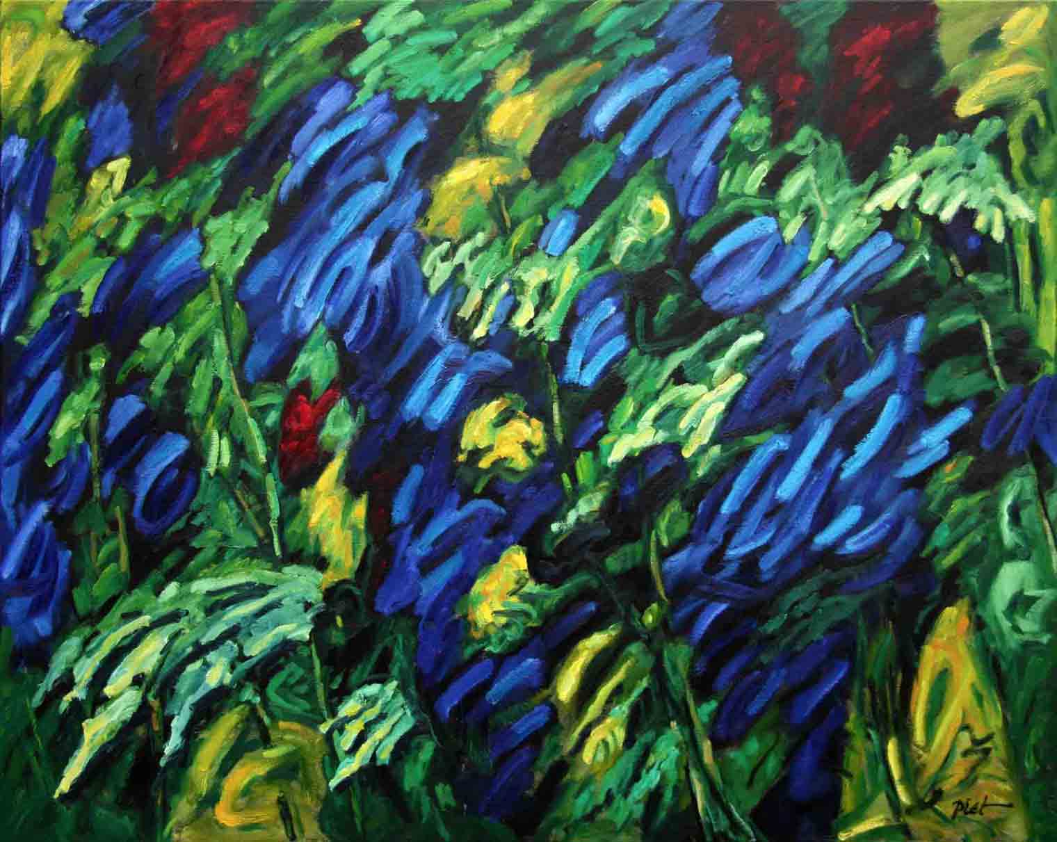 Afbeelding van een schilderij, thema: levensdrift, titel De salie