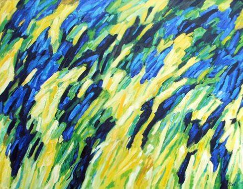 Afbeelding van een schilderij, thema: levensdrift, titel De salie