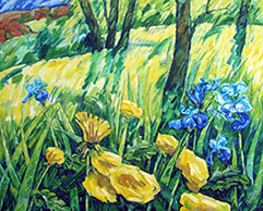 afbeelding van olieverf op linnen, Lente