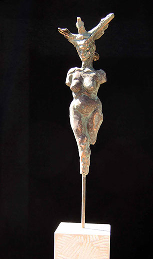 Afbeelding van bronzen beeld, Leda