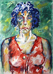 Portret in aquarel, Martha